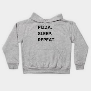 Pizza, Sleep, Repeat Kids Hoodie